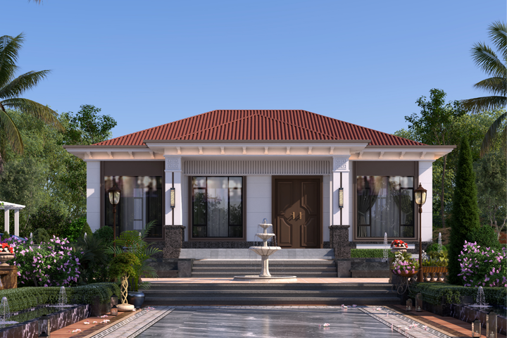 新中式一层+建装一体+全案落地+拎包入住