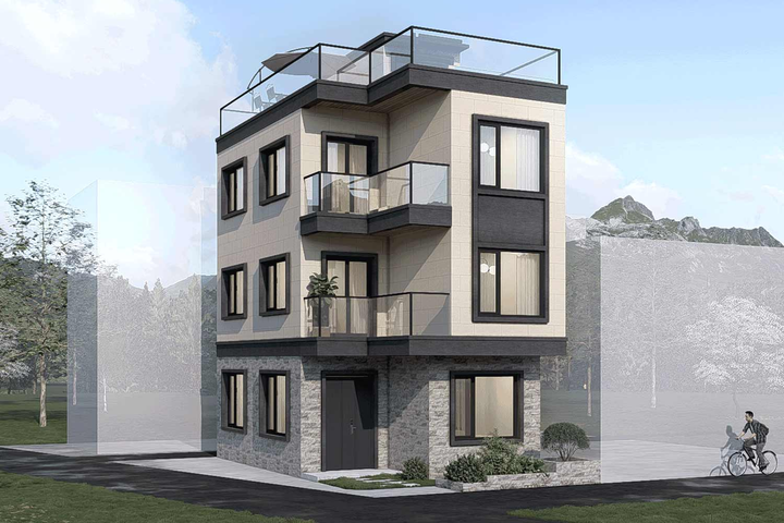 广东佛山潘家四层现代别墅	