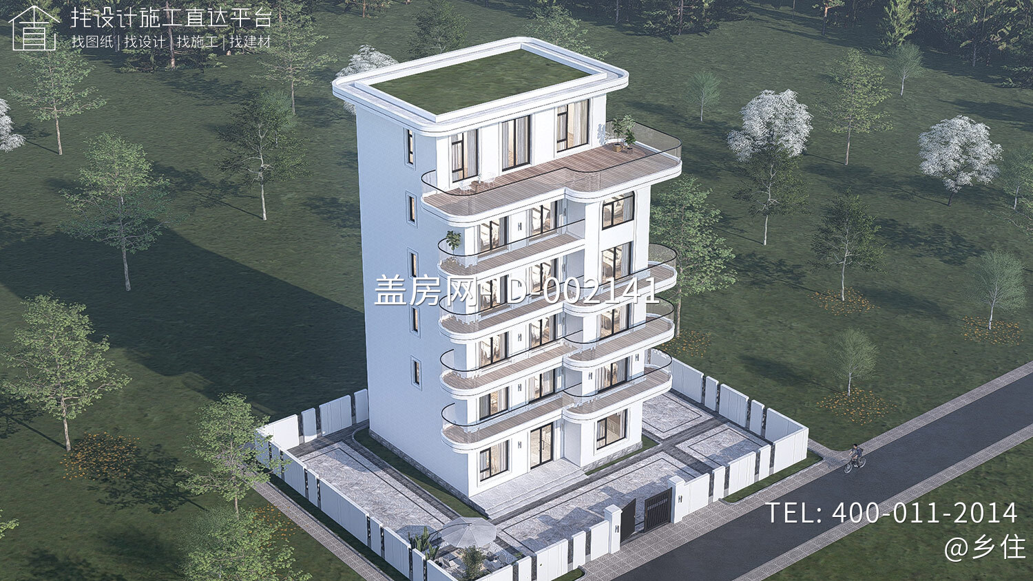 广西北海柯家六层现代别墅	