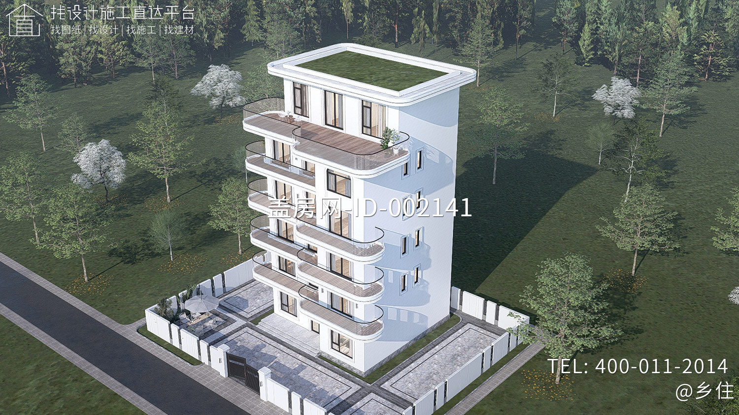 广西北海柯家六层现代别墅	