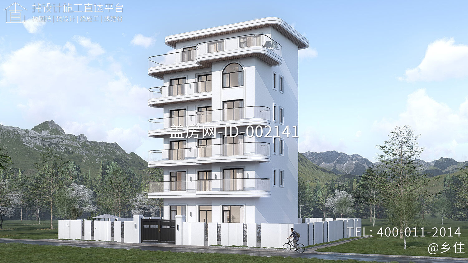 广西北海柯家六层现代别墅	