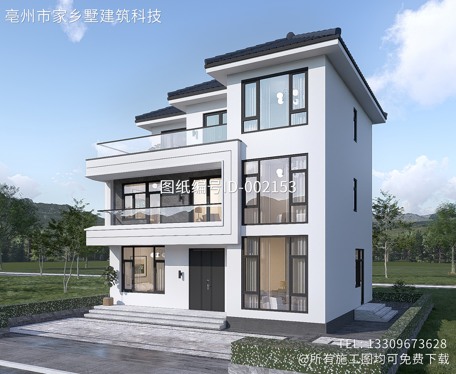 浙江杭州余家三层新中式别墅