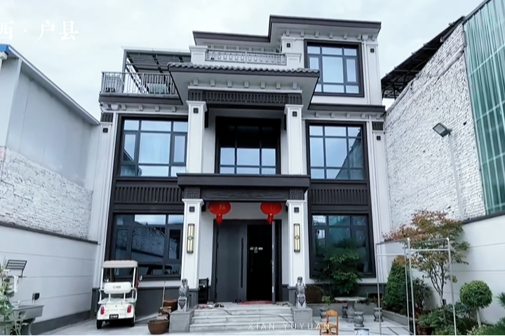 陕西省西安市户县三层新中式别墅