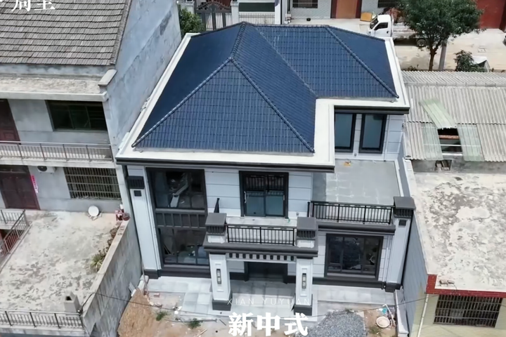 陕西省西安市蓝田县两层新中式别墅