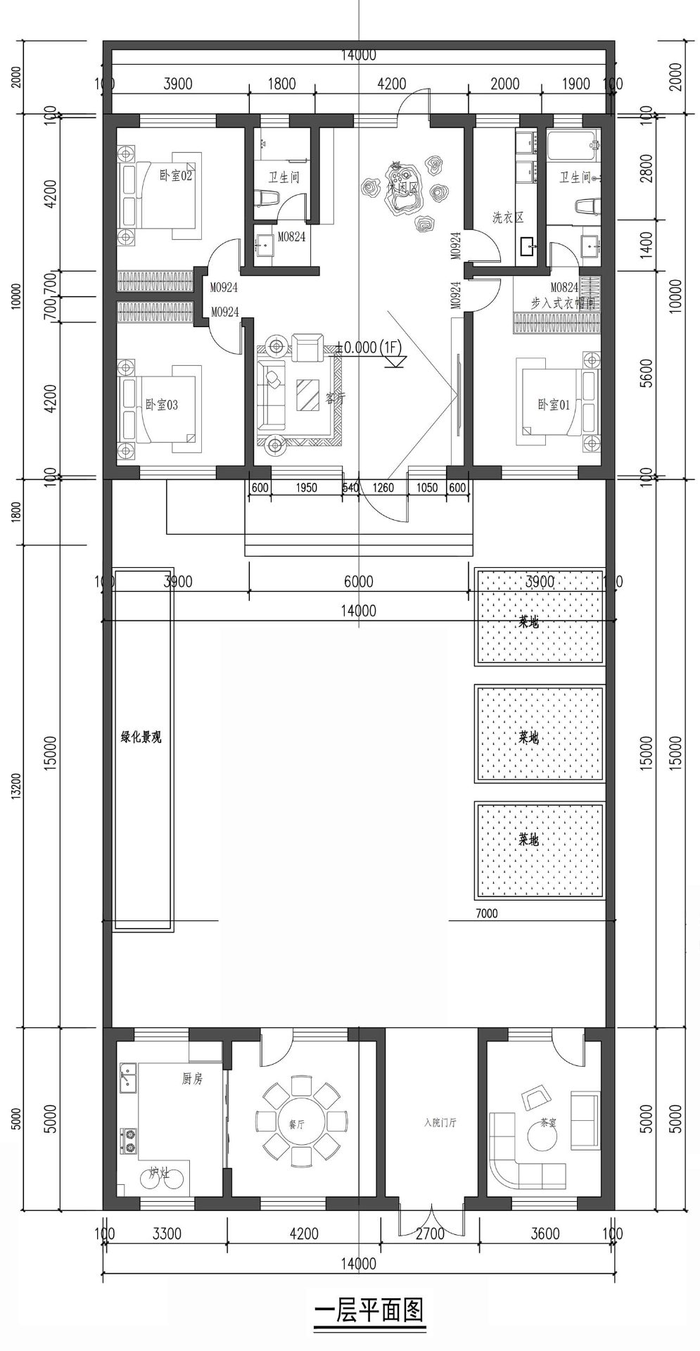 内蒙古包头于家一层新中式自建别墅